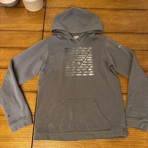 Columbia Charcoal Hoodie with Fish Graphic